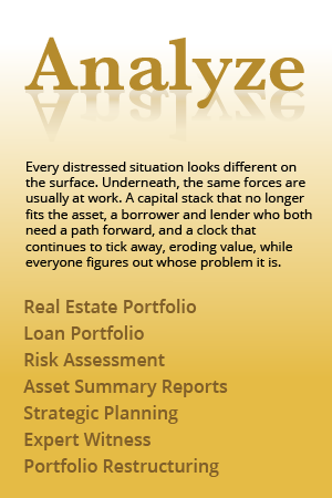Analyze,  Every distressed situation looks different on the surface. Underneath, the same forces are usually at work. A capital stack that no longer fits the asset, a borrower and lender who both need a path forward, and a clock that continues to tick away, eroding value, while everyone figures out whose problem it is.